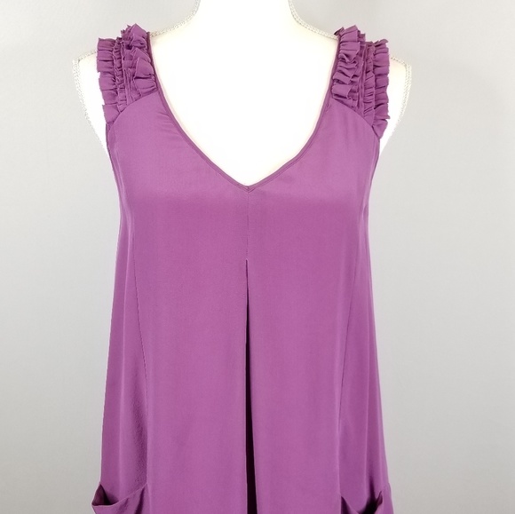 Rebecca Taylor T-back Silk Tank Blouse - Picture 4 of 8